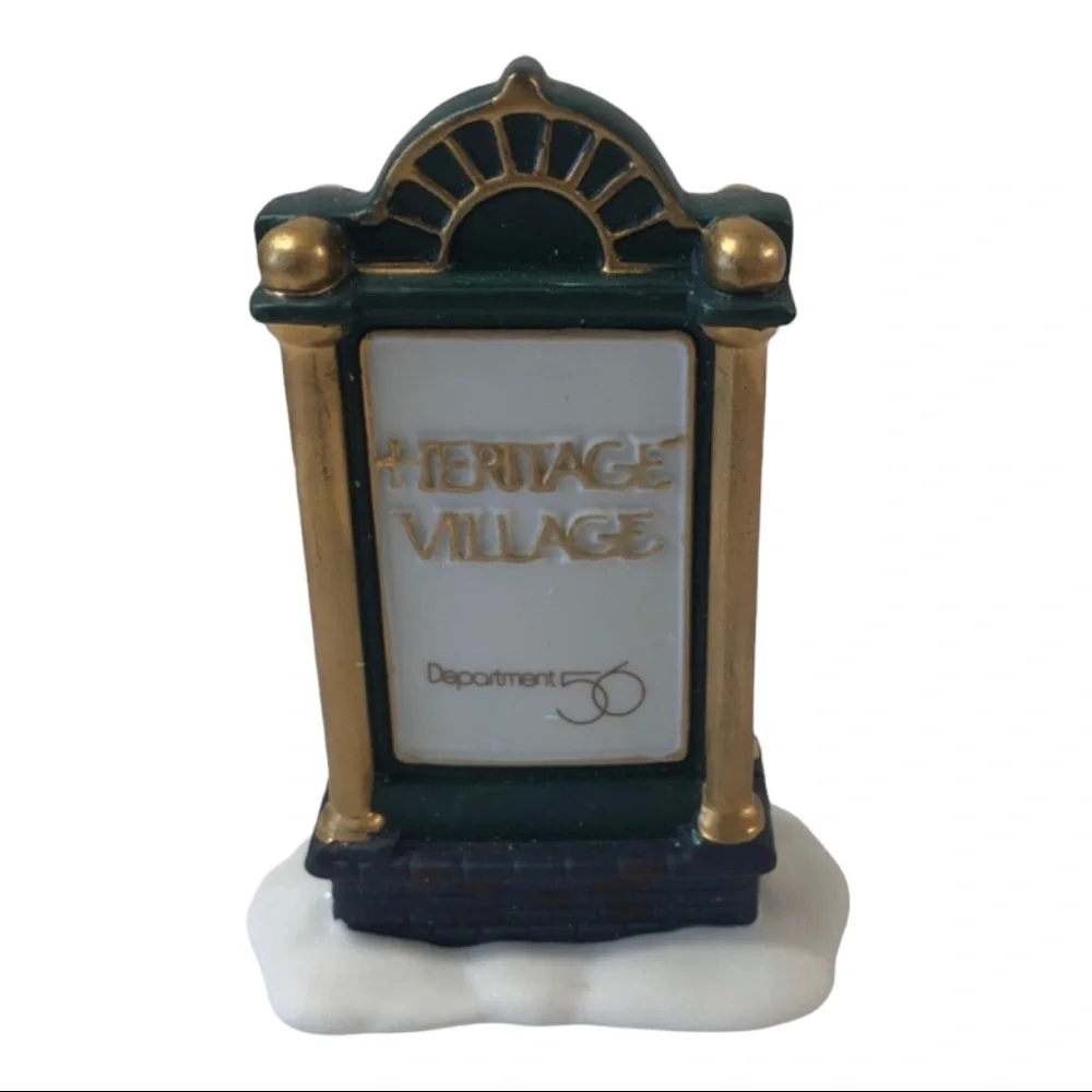 Department 56 Heritage Village Sign #99538 Collectors Vintage Rare Find
